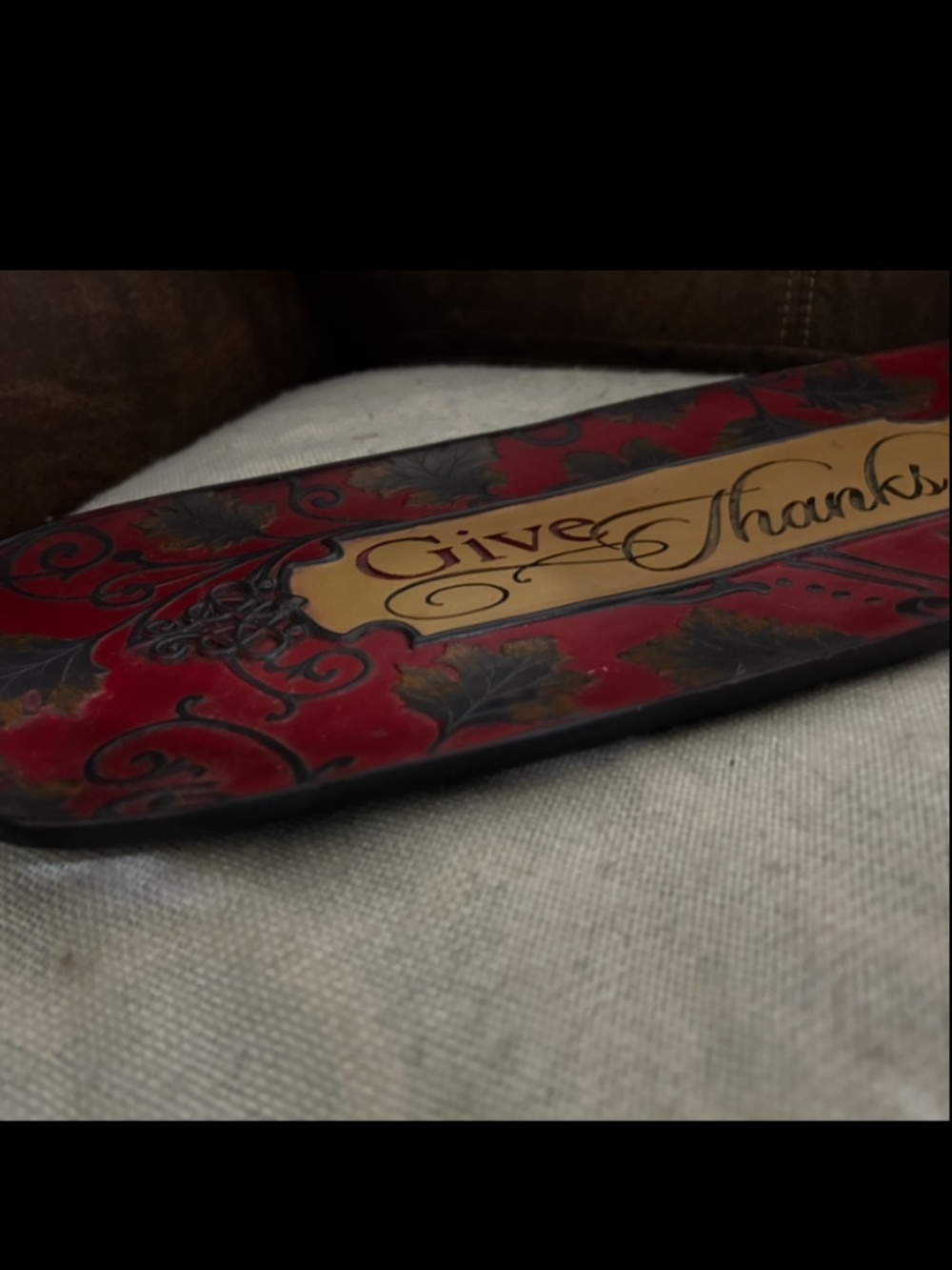 Hobby Lobby Thanksgiving platter/Decor - Picture 2 of 4